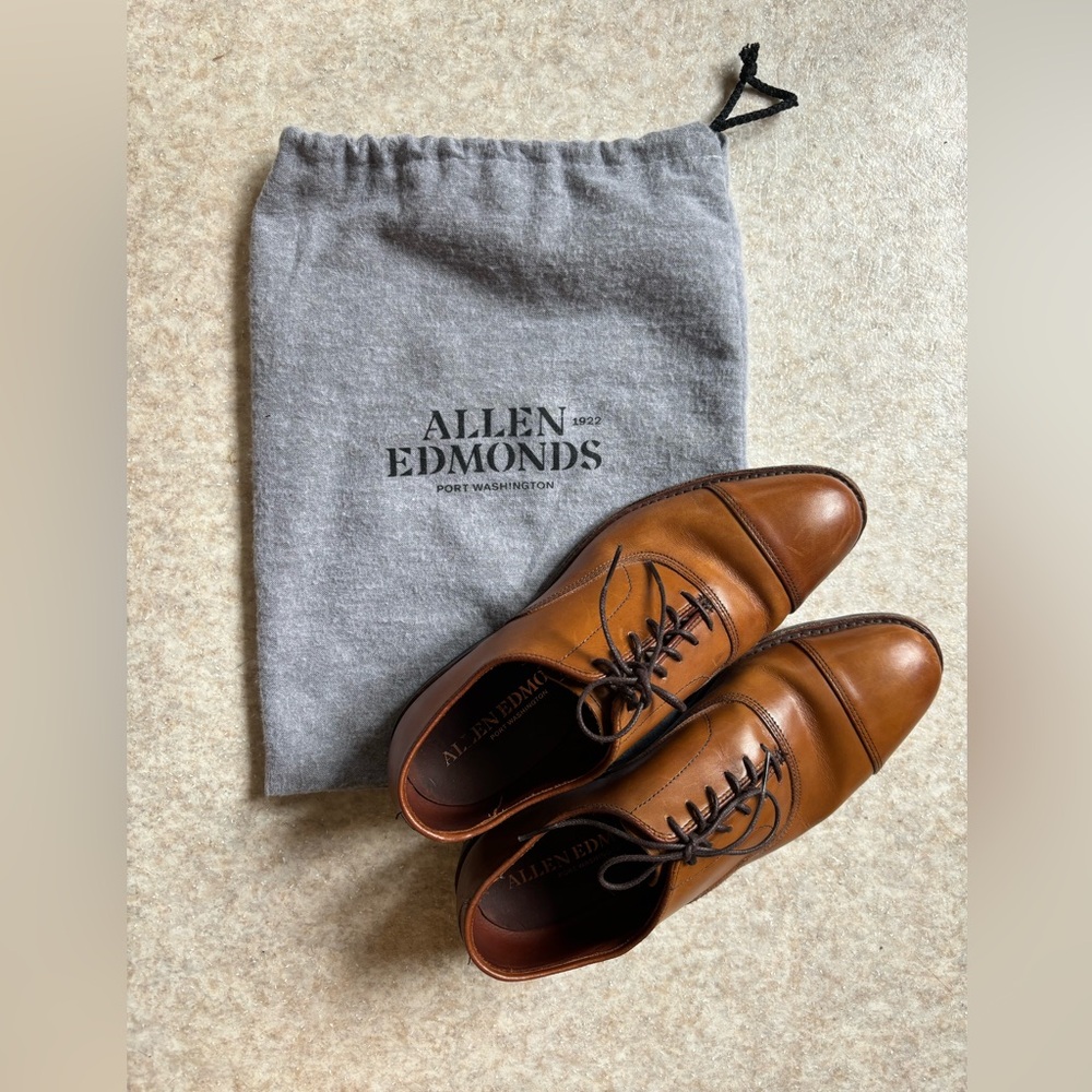 Allen Edmonds Park Avenue cap toe lace up Oxford
